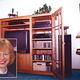 The Heberstrom family stereo. Inset: Marilyn Heberstrom, who should
be well aware she is not to touch a thing.